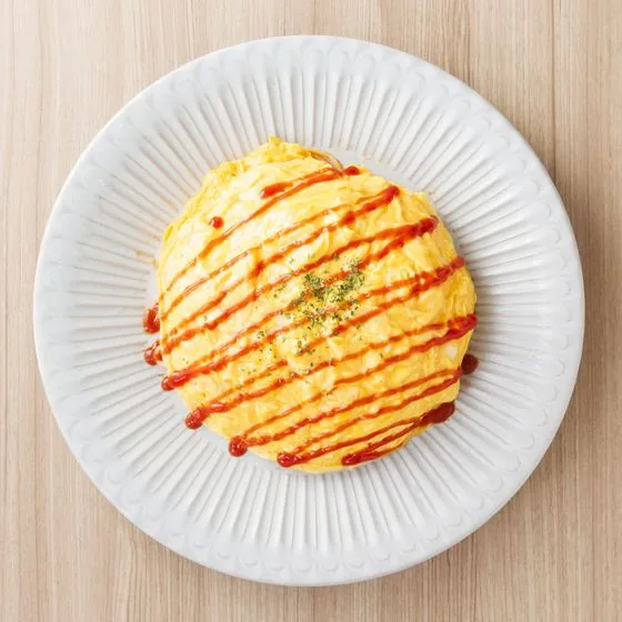 昭和レトロなオムレツパスタ