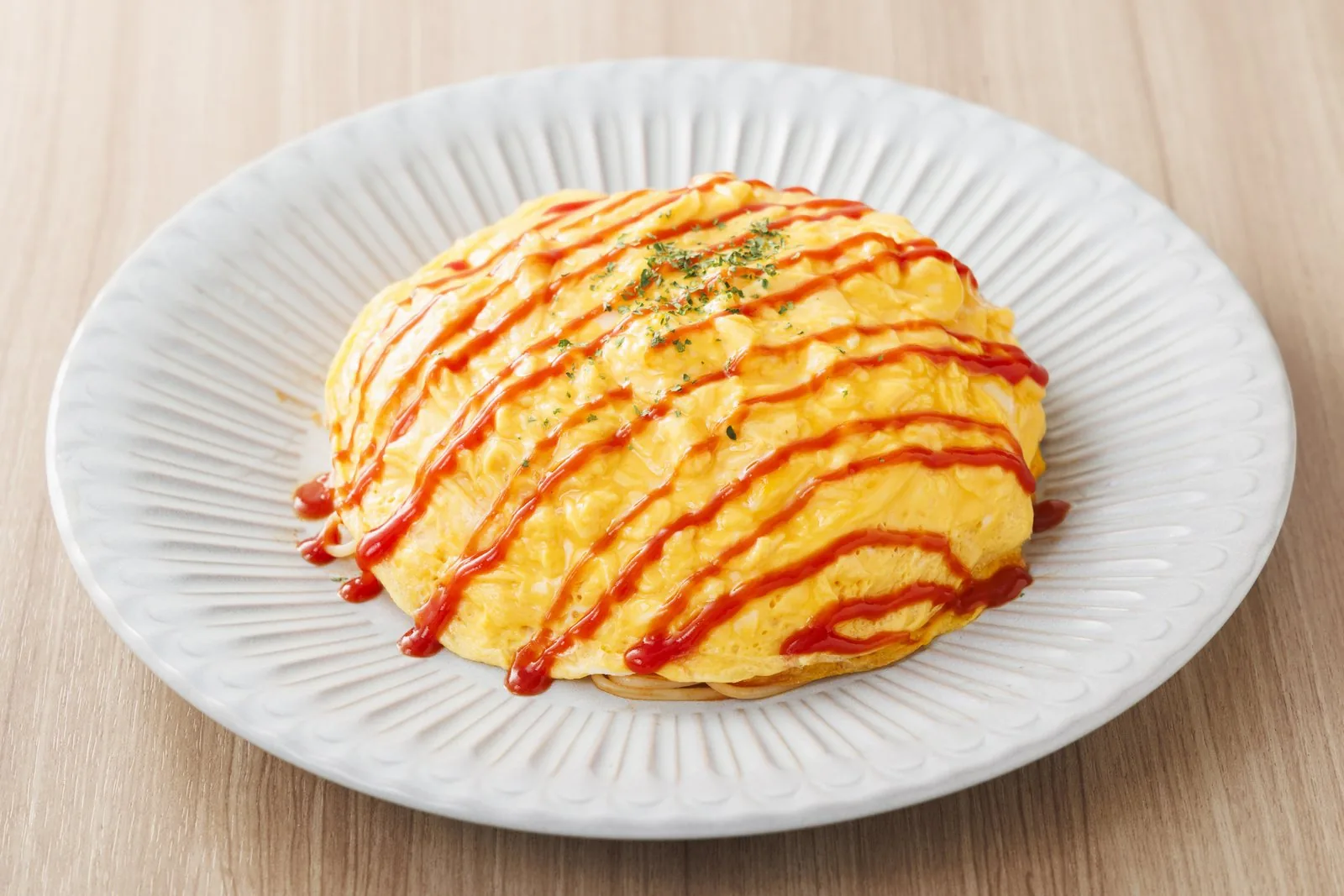 昭和レトロなオムレツパスタ